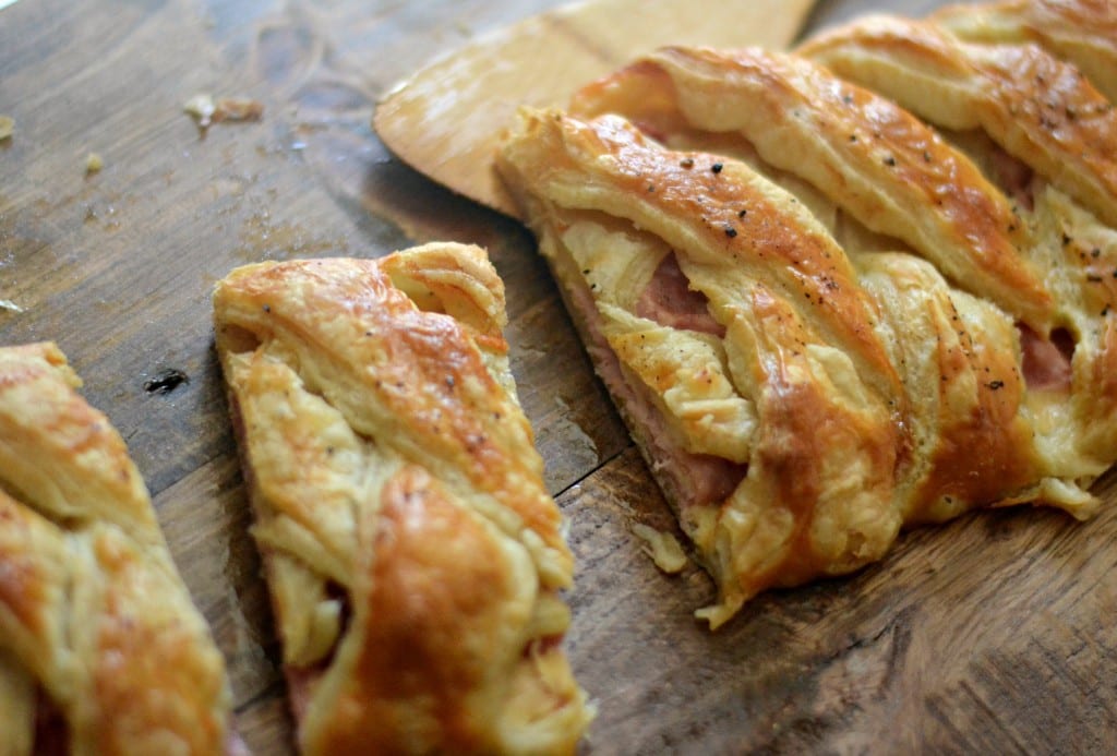 Braided Ham and Cheddar Bread #BrunchWeek