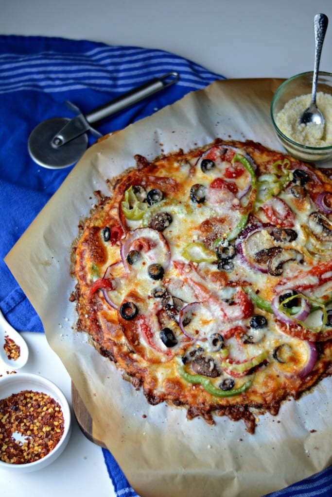 SUPER Cheesy Cauliflower Pizza Crust - Sarcastic Cooking