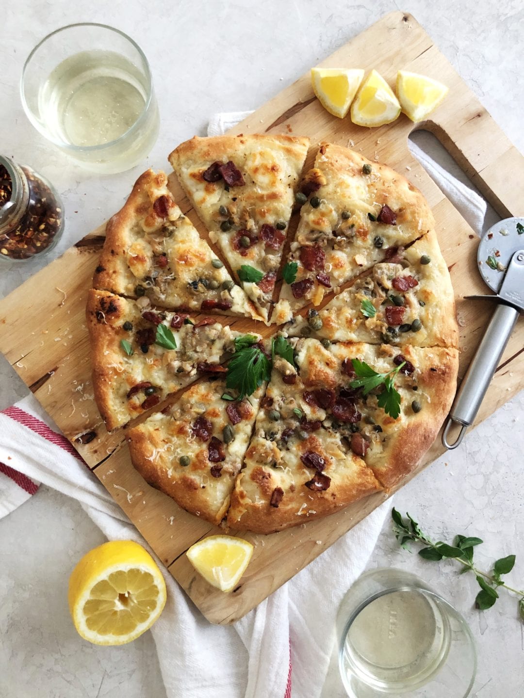 Bacon and Clam White Pizza | Sarcastic Cooking