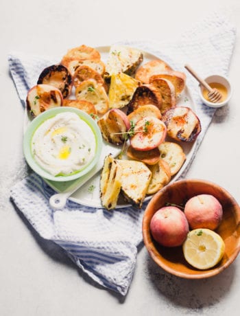 Whipped Honey Thyme Ricotta Toast with Fruit | Sarcastic Cooking