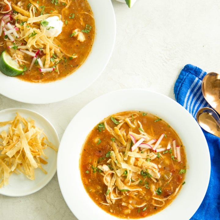 Drunken Chicken Tortilla Soup (instant pot recipe) - Sarcastic Cooking