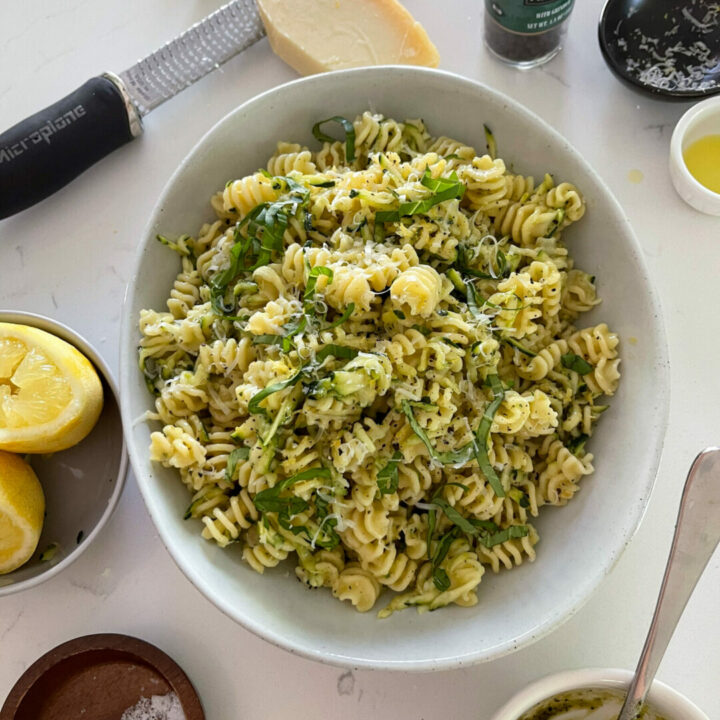 Pesto Zucchini Pasta Salad
